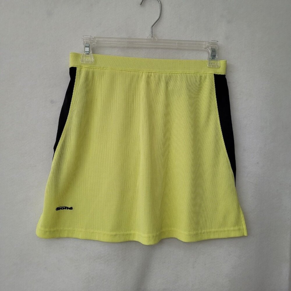 Bolle Golf Skirt Womens S Yellow Waffle Knit Tennis Golf Performance